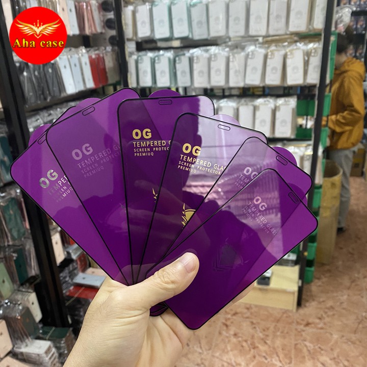 Kính cường lực iPhone 12 mini, 12, 12 Pro, cường lực ip 12 Pro max Full màn + Tặng kèm bộ giấy lau