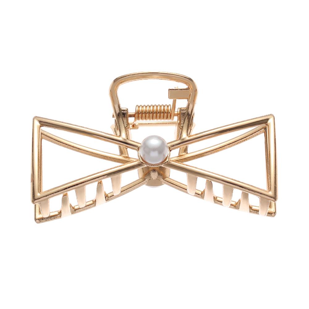 Kẹp Tóc Kim Loại Họa Tiết Hình Học Thời Trang