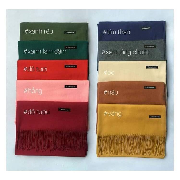 Khăn quàng cổ Cashmere thời trang cho nữ cực mềm mịn