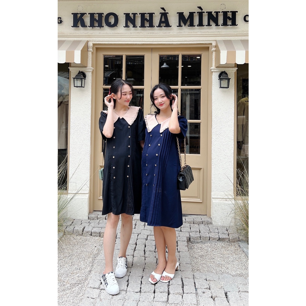 Đầm Bầu công sở lịch sự.