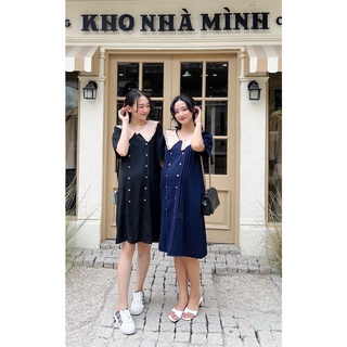 Đầm Bầu công sở lịch sự.