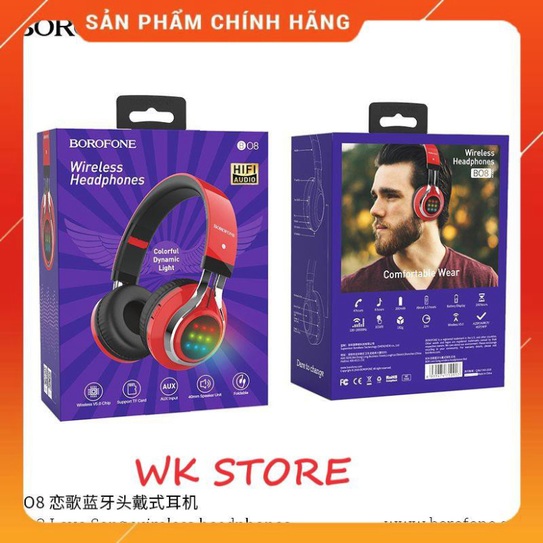 Tai nghe bluetooth chụp tai cao cấp Borofone B08 (BH 1 năm) Puki shop | BigBuy360 - bigbuy360.vn