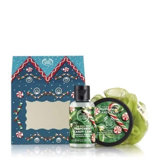 Set dưỡng thể The Body Shop House of Peppermint Candy Cane Delights
