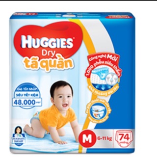 Tã quần Huggies M/74M; L/68M; XL/62M; XXL/56M