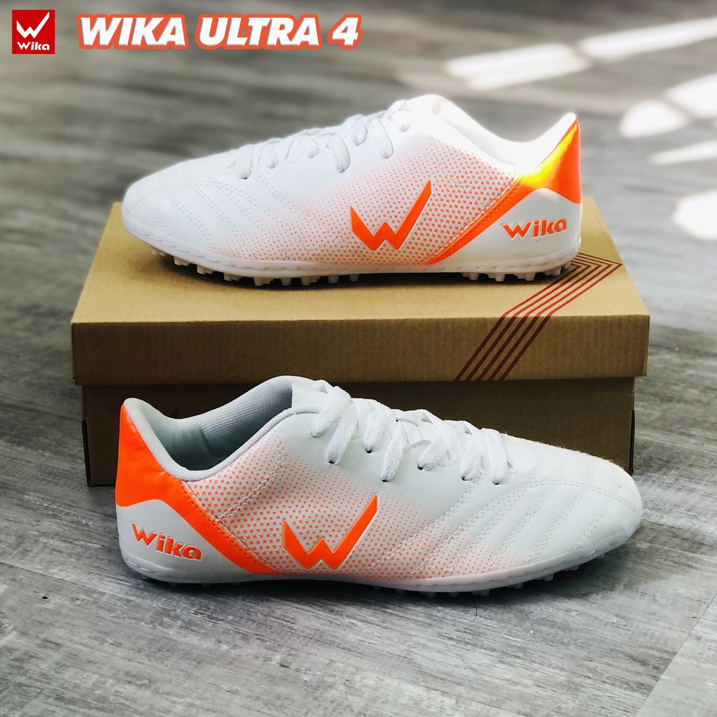 Giày bóng đá phủi Wika Ultra 4 đế TF ( giày đá bóng đá banh WIKA sân cỏ nhân tạo ) - Đã khâu toàn bộ đế