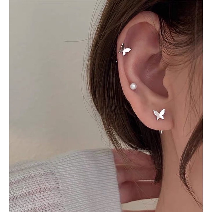 1 đôi khuyên móc bạc ta nhiều mẫu