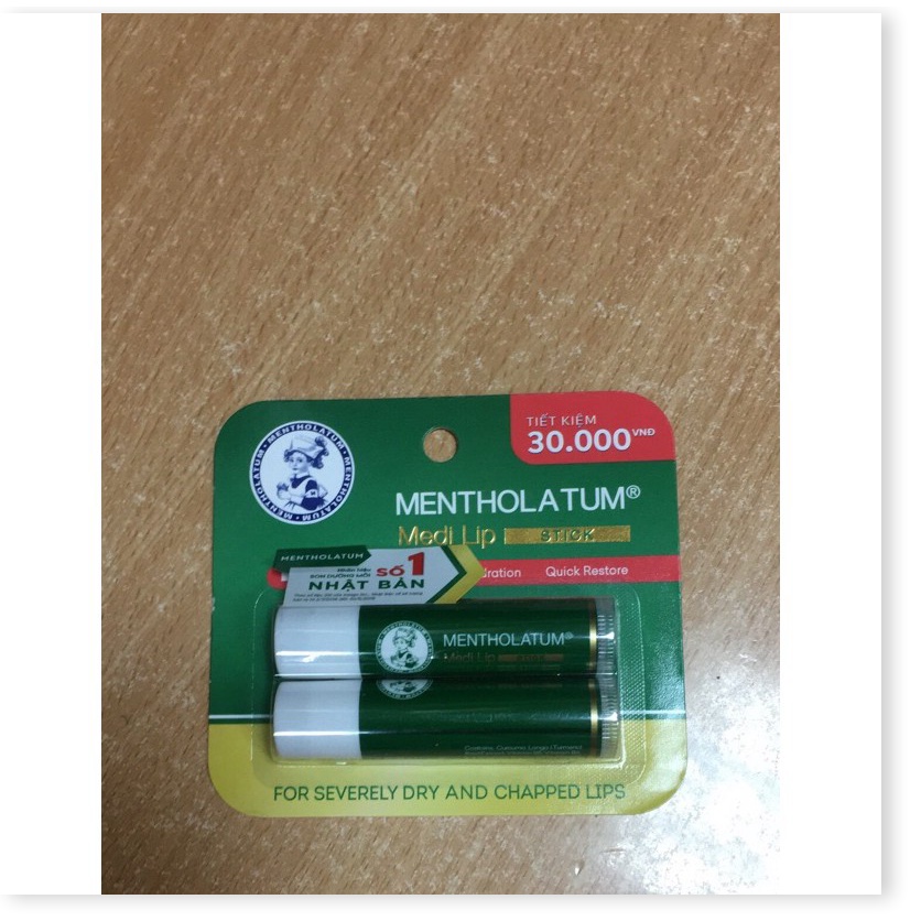 Son dưỡng môi chuyên biệt dành cho môi khô, nứt nẻ Mentholatum Medi Lip Stick