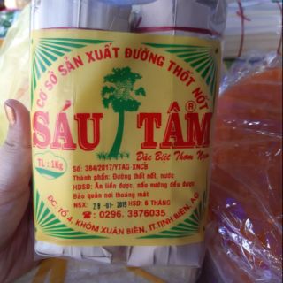 Combo 5kg đường thốt nốt gói lá thốt nốt hiệu Sáu Tâm