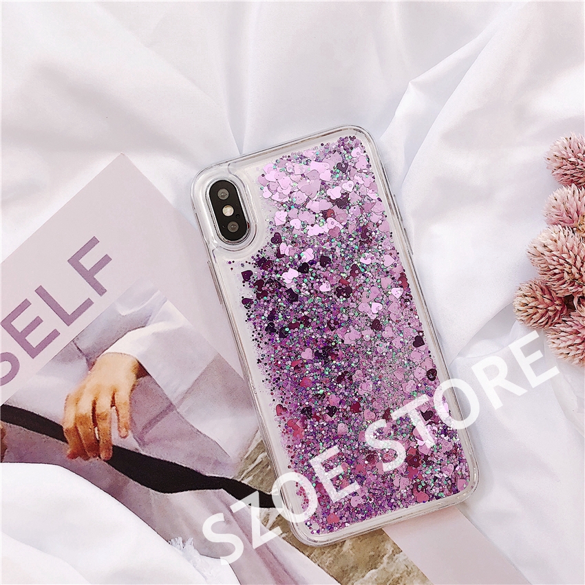 Xiaomi RedmiNote7 Note6pro Note5pro Note5A Note4 Redmi7 Liquid Glitter Love Quicksand Soft PhoneCase