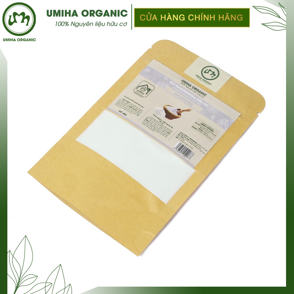 Baking Soda trắng răng UMIHOME 85G làm sạch mảng bám vết ố vàng răng miệng, khử độc thực phẩm | Handmade