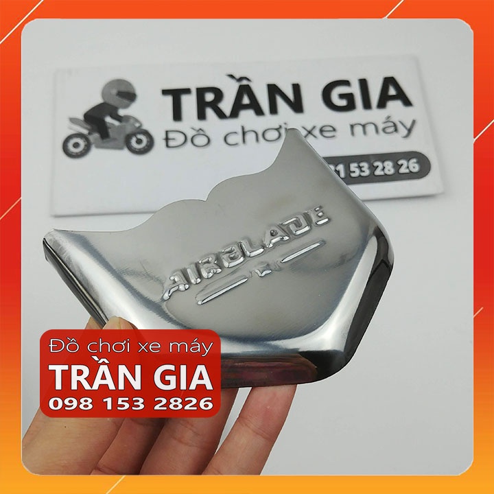 Chỉ mũi dè trước sau xe AB airblade 2008-2009-2010 inox ốp mỏ dè air blade Thái đời đầu - phụ kiện trang trí đồ kiểng
