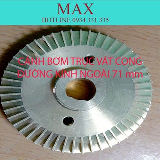 CÁNH BƠM NƯỚC TRỤC VÁT CONG-ĐƯỜNG KÍNH NGOÀI CÁNH 71 mm