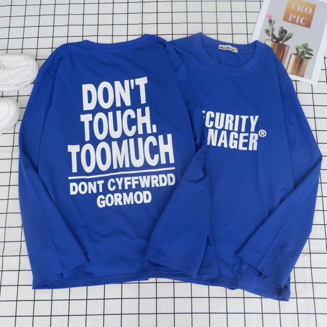 Áo Thun Tay Dài Form Rộng Thu Đông Phong Cách Hàn Quốc Ulzzang Unisex SECURITY MANAGER Cực Hot | BigBuy360 - bigbuy360.vn