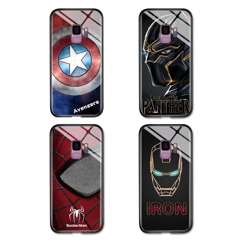 Ốp điện thoại hình siêu anh hùng Avengers Marvel cho Samsung Galaxy A6 A7 A8 A9 A6+ A8+ 2018+ PLus A750 A530 A730 A9S PRO 2019 A8S