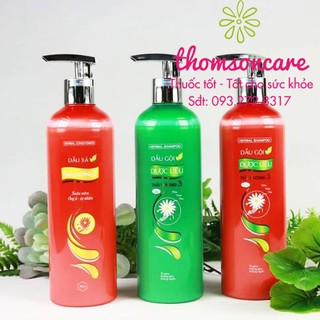 Dầu gội dược liệu Thái Dương 3 chai lớn 110ml - Giúp tóc suôn mềm, óng mượt tự nhiên