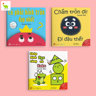 Sách ehon - bộ 3 cuốn điều kỳ diệu của hình khối - cho bé từ 0 - 6 tuổi