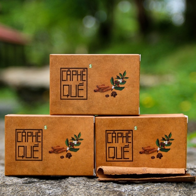 Xà bông sinh dược cà phê quế chiết xuất thiên nhiên giúp dưỡng ẩm cơ thể và làm sạch làn da