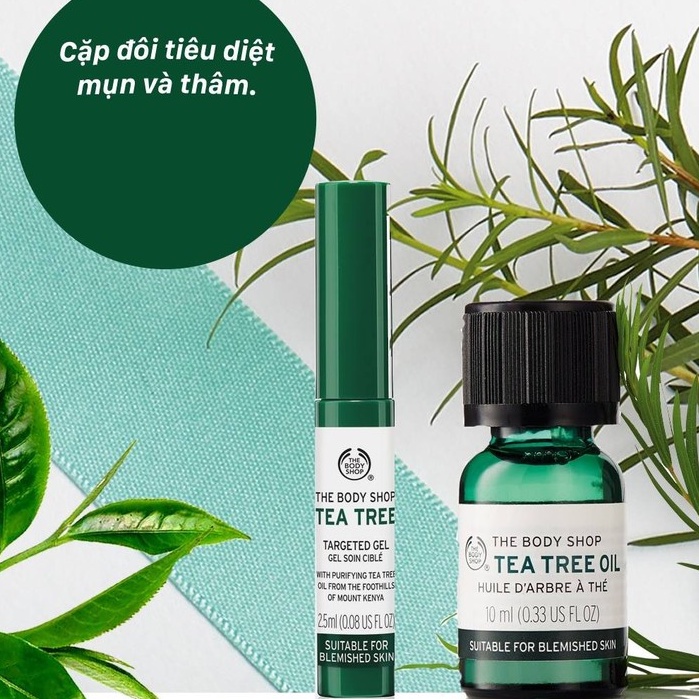 Gel Chấm Mụn Mờ Thâm Mụn, Giảm Mụn, Tái Tạo Da The Body Shop Tea Tree Targeted Gel