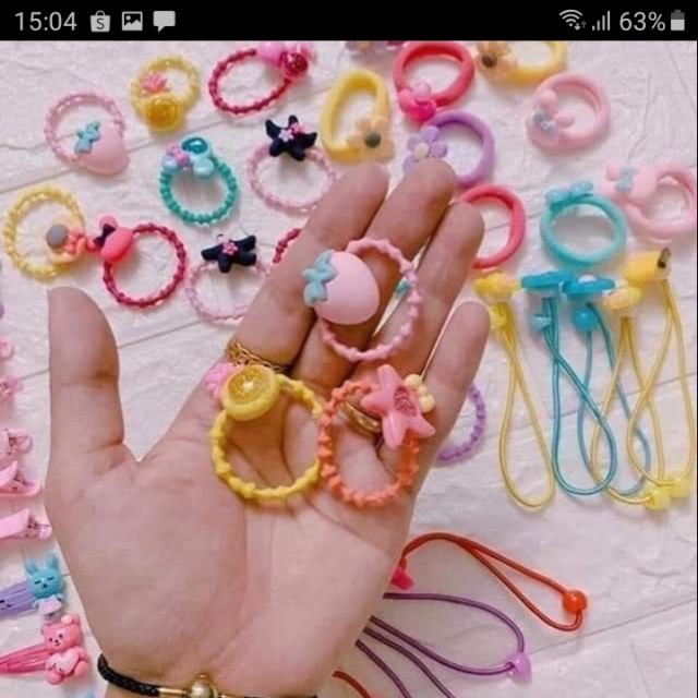set 70 chi tiết cột tóc cho mẹ và bé