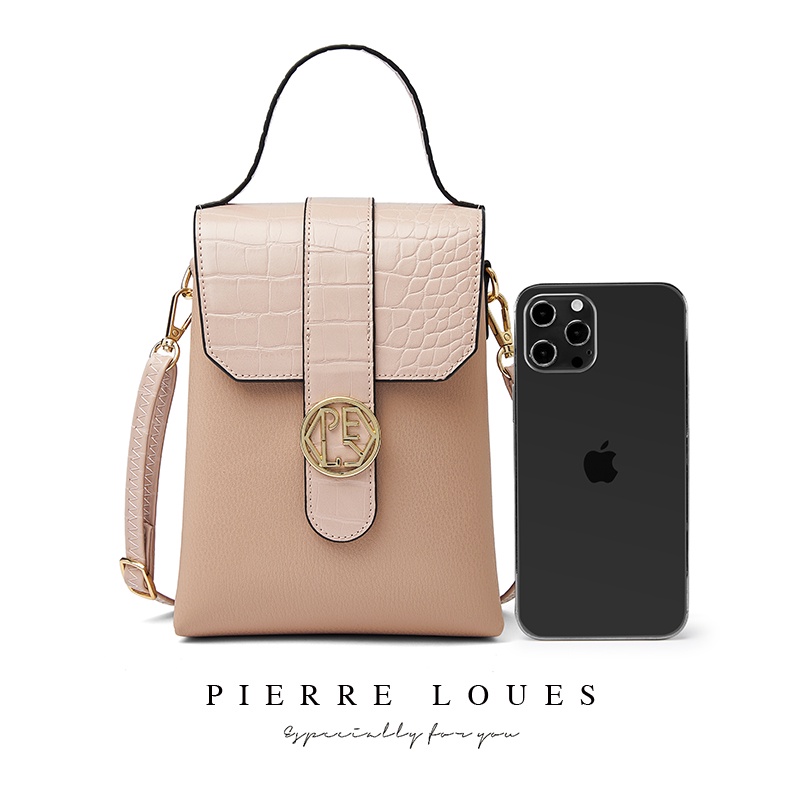 Túi da pu PIERRE LOUES đeo chéo đựng điện thoại đa năng