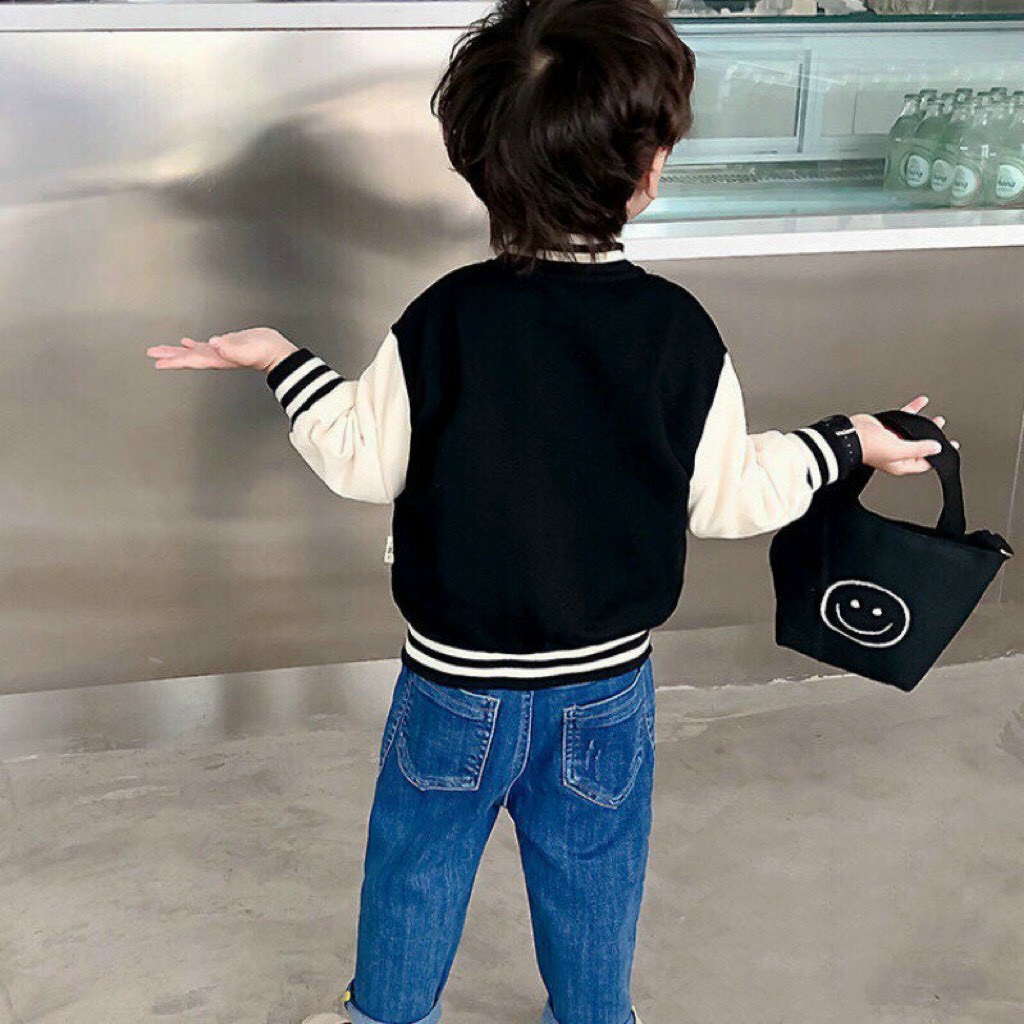 Áo khoác xuất hàn cho bé trai bé gái cao cấp mẫu bóng chày mềm mịn thun co giãn tốt cho bé từ 10-24kg shop vyvykids