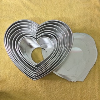 Khuôn Tim Đế Rời size 22cm