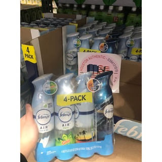 Set 4 chai Xịt thơm Phòng Febreze Air  _ Live mua hàng tại Mỹ