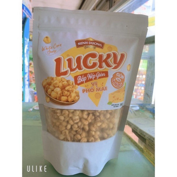 Bắp Nếp Giòn Vị Phô Mai Lucky Minh Dương 250g Hot Hot ( NT )