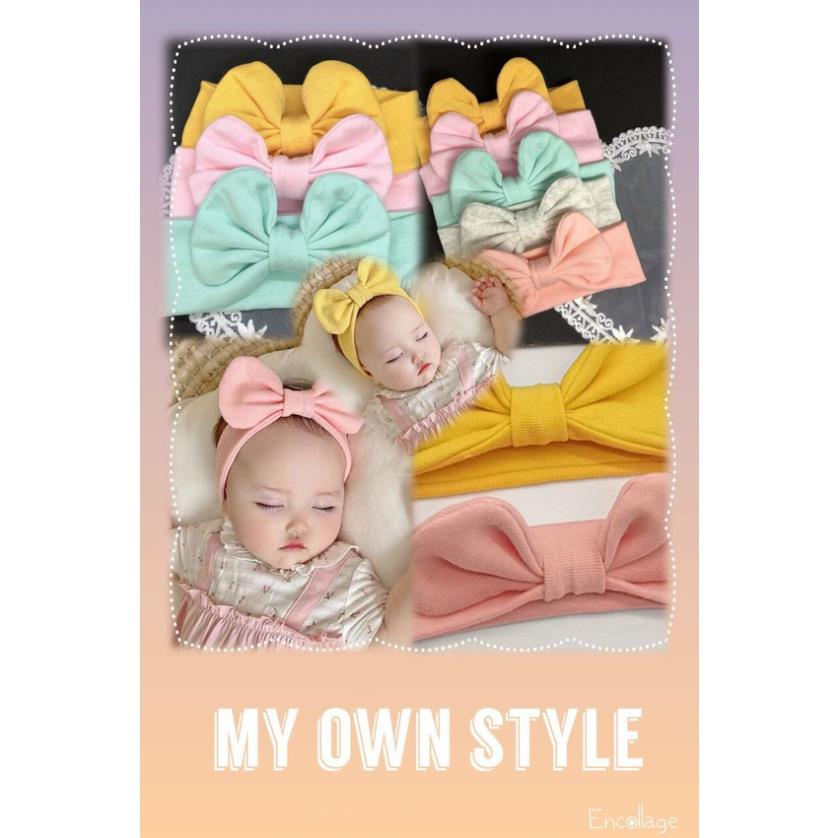 Mũ cho bé cotton hình nơ cho bé từ 4-18 tháng