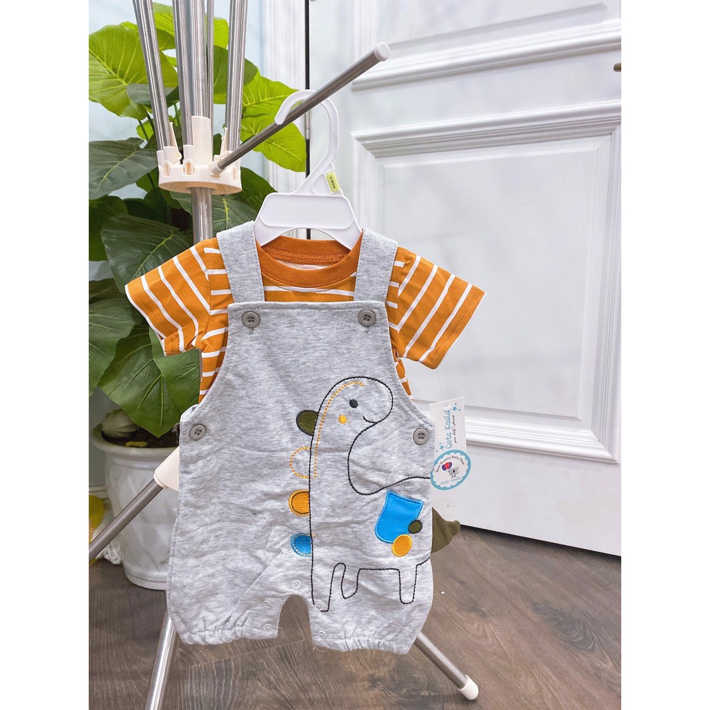[3-24M] Set quần yếm + áo thun Carter's - khủng long