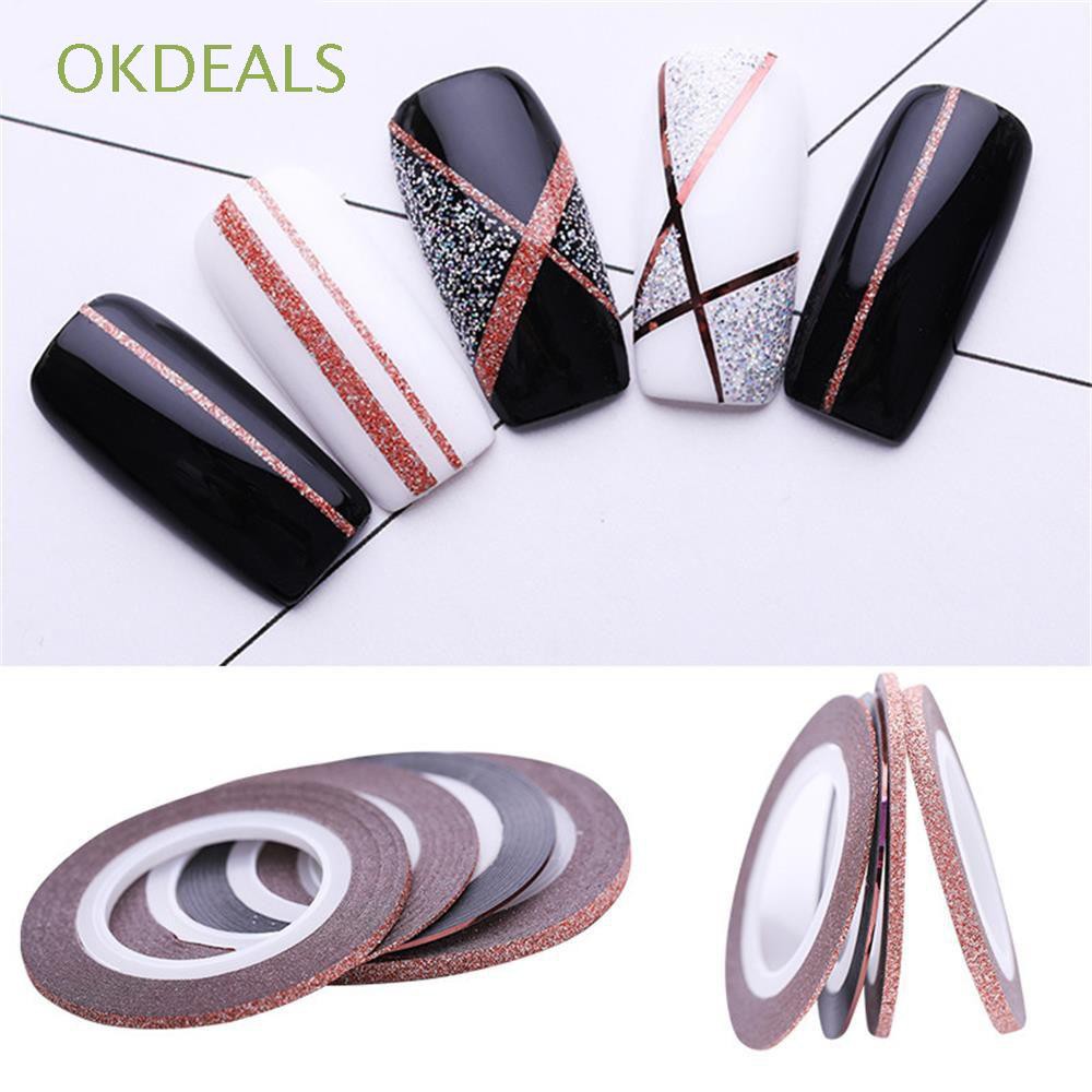 Set 4 cuộn giấy dán móng tay trang trí nghệ thuật