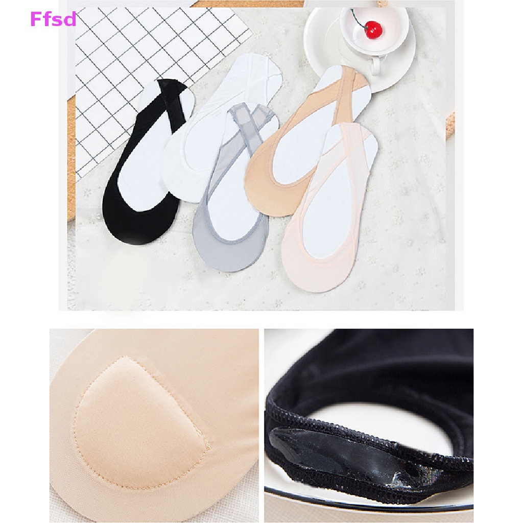 {Ffsd} Vớ Nửa Bàn Chân Ngắn Vô Hình Bằng Silicon Chống Trượt Cho Nữ * Bán Chạy