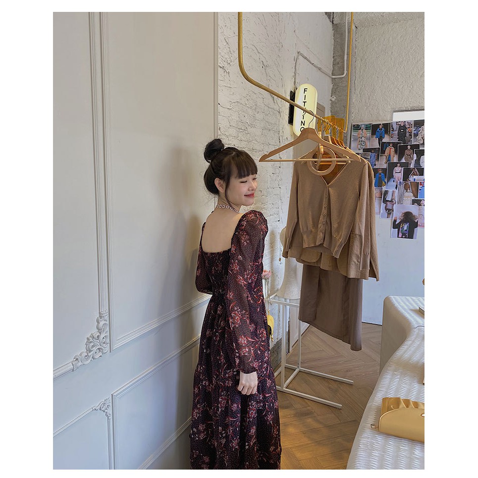 VÁY HÈ voan nữ phối hoa chấm bi dáng dài | BigBuy360 - bigbuy360.vn