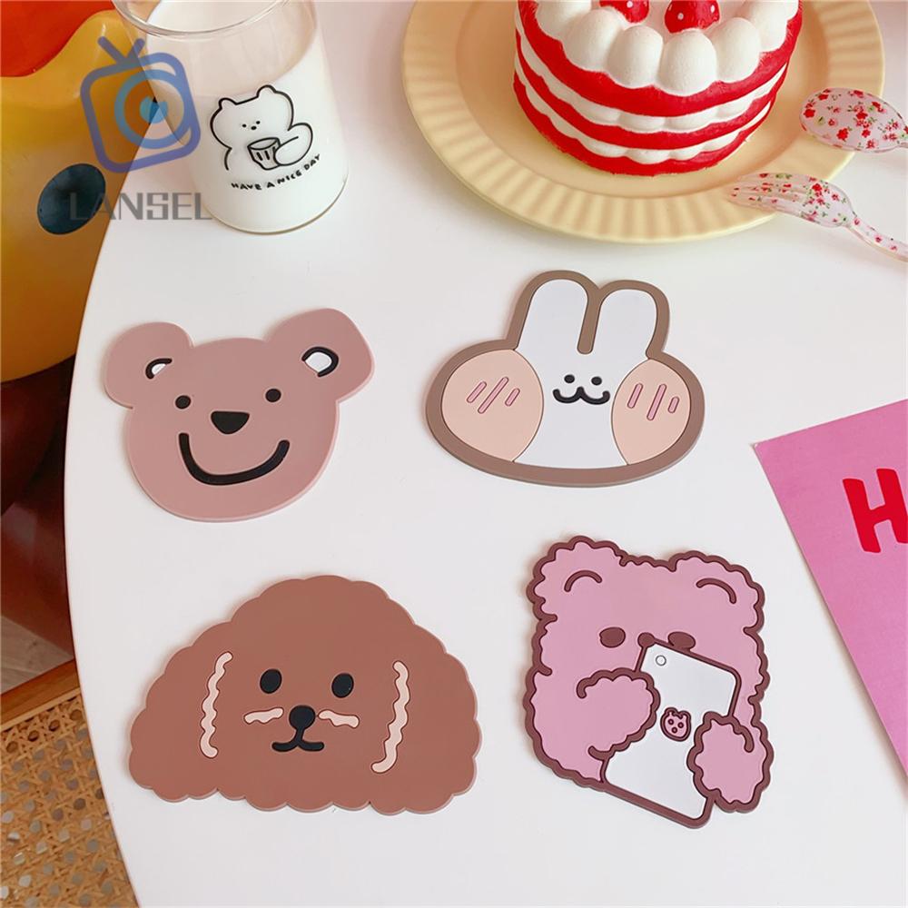 Tấm Lót Bàn Ăn Hình Thú Hoạt Hình Chống Trượt/ Thấm Nước