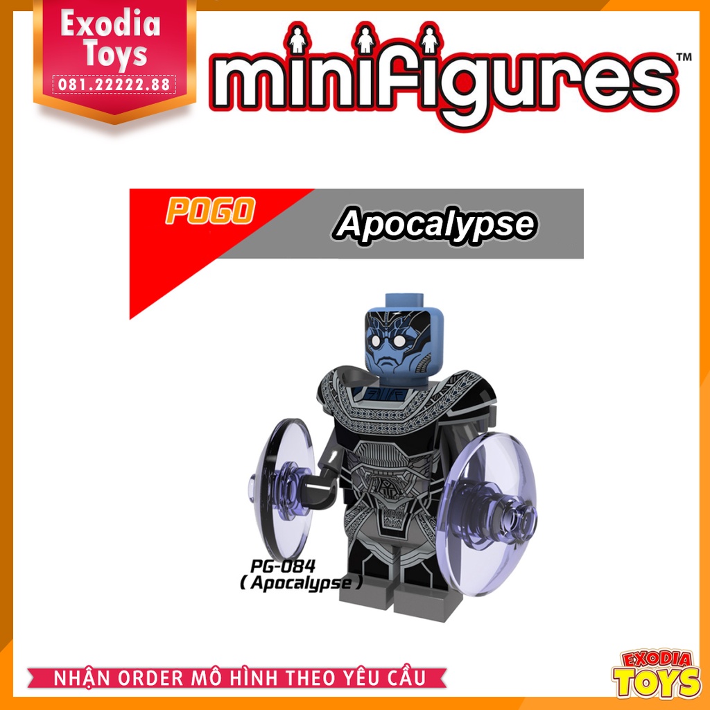 Xếp hình minifigure siêu anh hùng Dị Nhân X-Men - Đồ Chơi Lắp Ghép Sáng Tạo  - POGO 8019