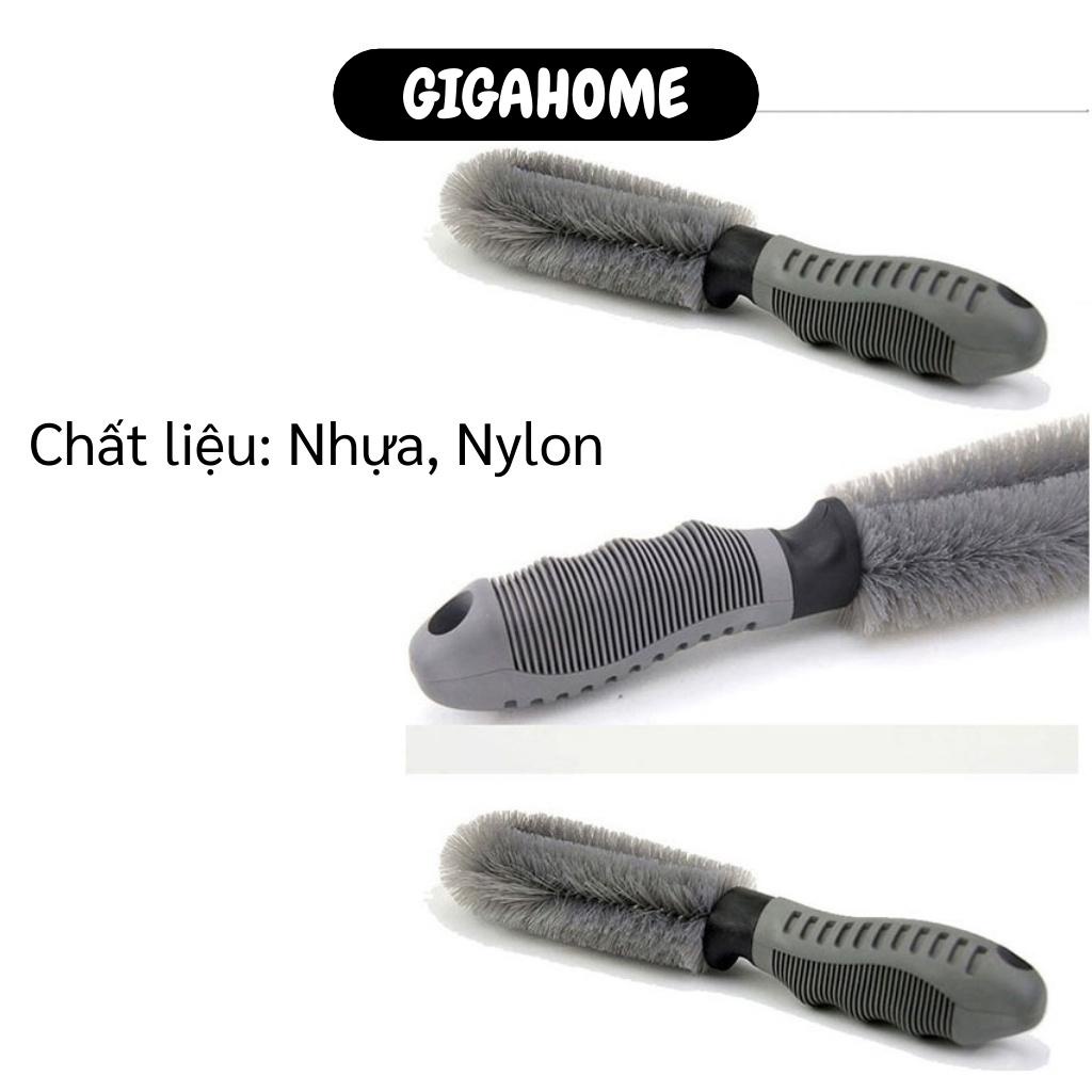 Cọ vệ sinh xe hơi  GIÁ VỐN]  Chổi cọ rửa xe ô tô tay cầm thẳng chắc chắn, nhỏ gọn 8680