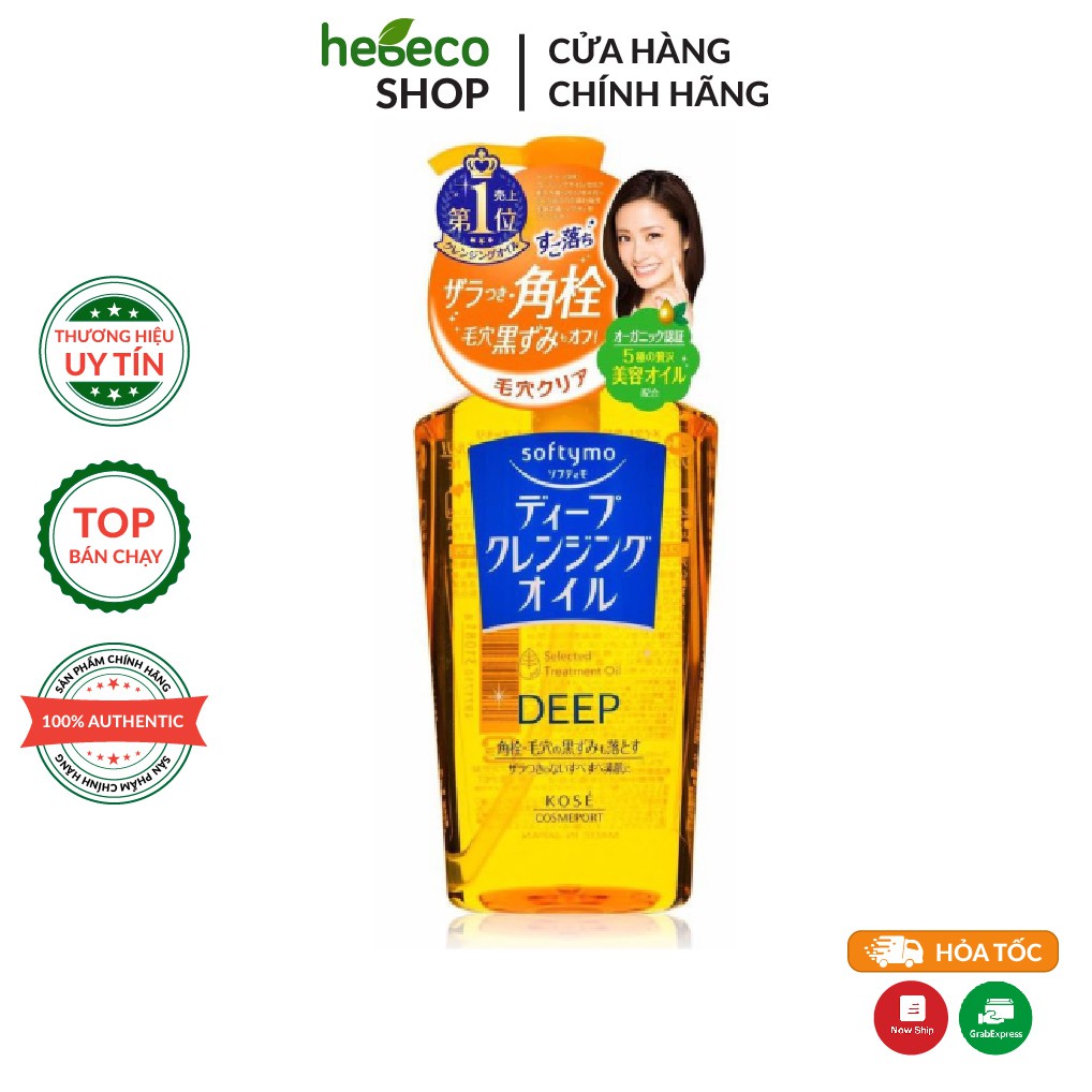 Dầu Tẩy Trang Làm Sạch Sâu Kosé Softymo Cleansing Oil 230ml - Nhật Bản Chính Hãng