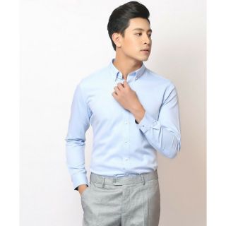 Áo sơ mi lụa nam trơn không nhăn xù
