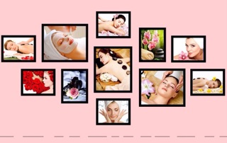 Bộ 11 tấm spa dán tường
