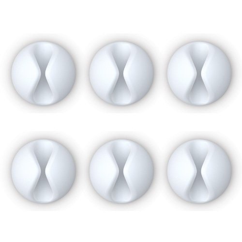 Set 6 Kẹp Cố Định Dây Cáp Máy Tính / TV / Laptop Tiện Dụng