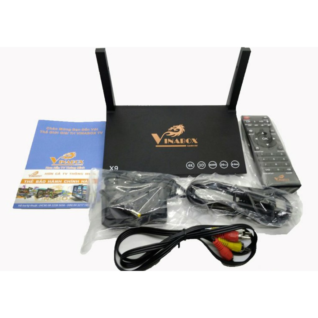 ANDROID BOX TV CHÍNH HÃNG VINABOX X9 - RAM 2GB/16GB - FULL ỨNG DỤNG - KÈM ĐIỀU KHIỂN GIỌN NÓI [TÙY CHỌN]