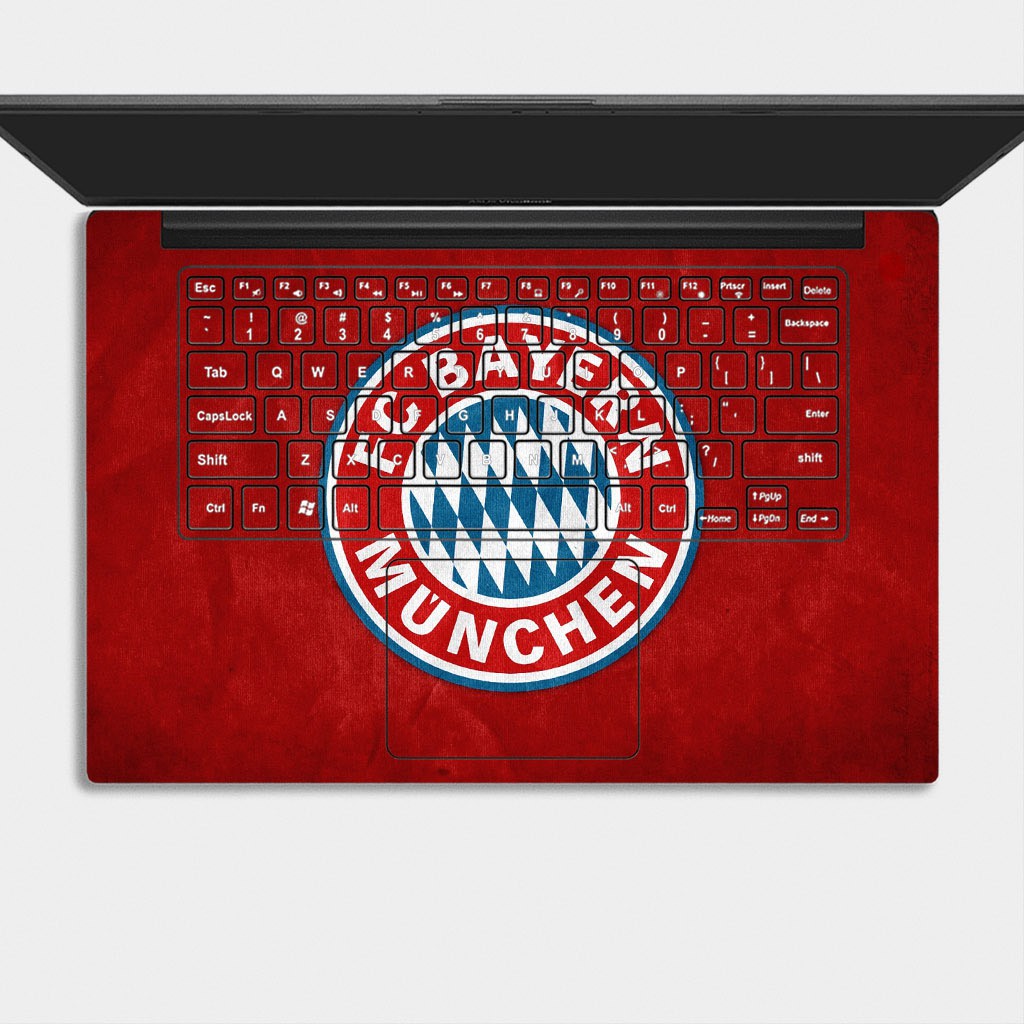 Bộ skin dán laptop mẫu Logo Bayern Munich / Có mẫu decal dán cho tất cả các hãng máy tính