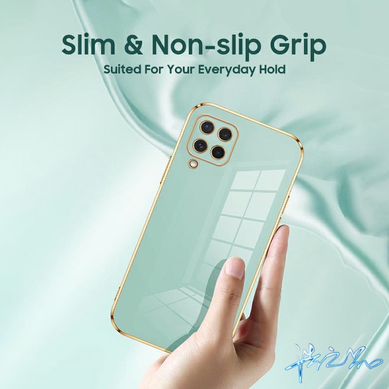 Ốp Điện Thoại Silicone Mềm Bảo Vệ Ống Kính 5 Màu Tùy Chọn Cho Samsung A12 M12 A22 A42 5G