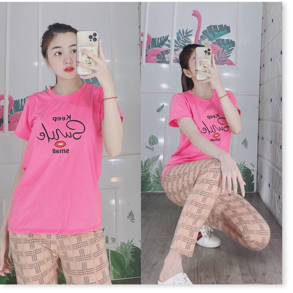 SET BỘ THUN NỮ QUẦN DÀI SIÊU XINH,HỌA TIẾT ÁO VÔ CÙNG XINH XẮN THỜI TRANG KOKO MI