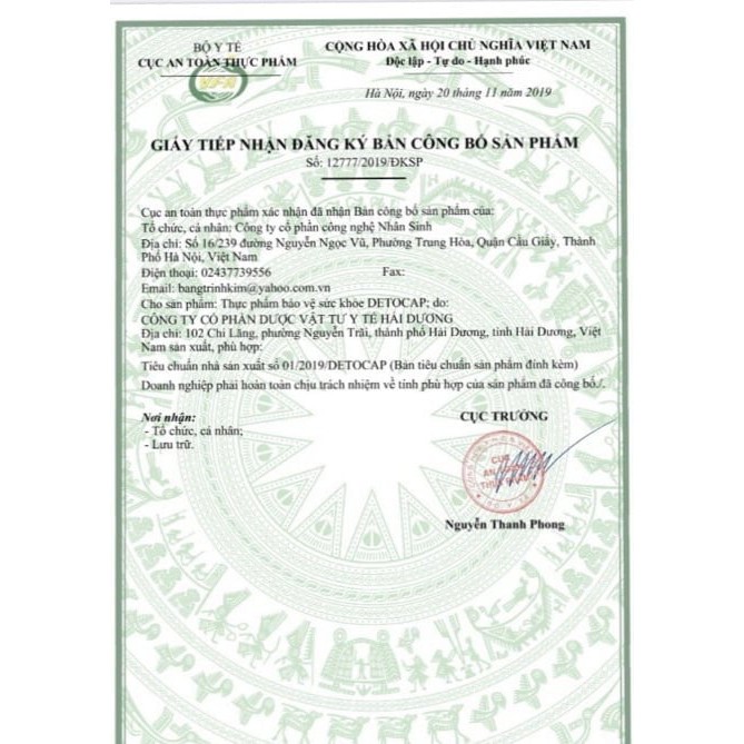 Viên Giải Độc Gan Detocap