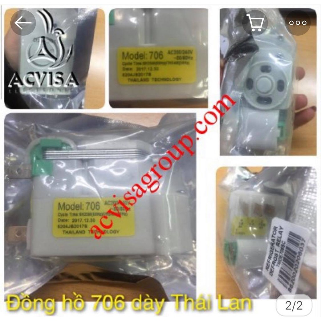 Đồng Hồ Tủ Lạnh 706 Dày; Dày Thái Lan