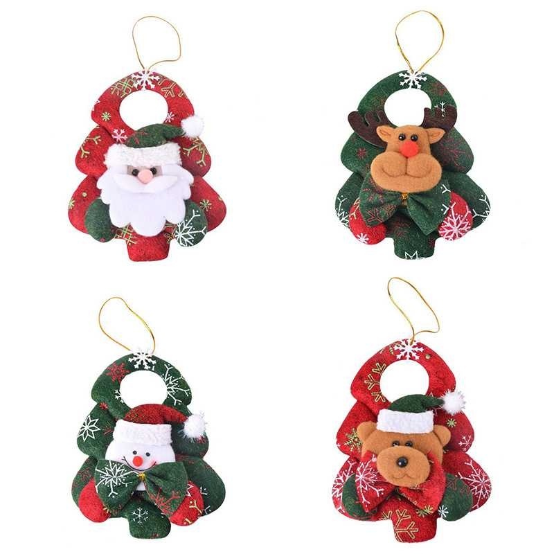 Thú nhồi bông hình tuần lộc/ ông già noel dễ thương trang trí cây thông giáng sinh