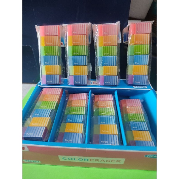 6 cục gôm mầu siêu sạch
