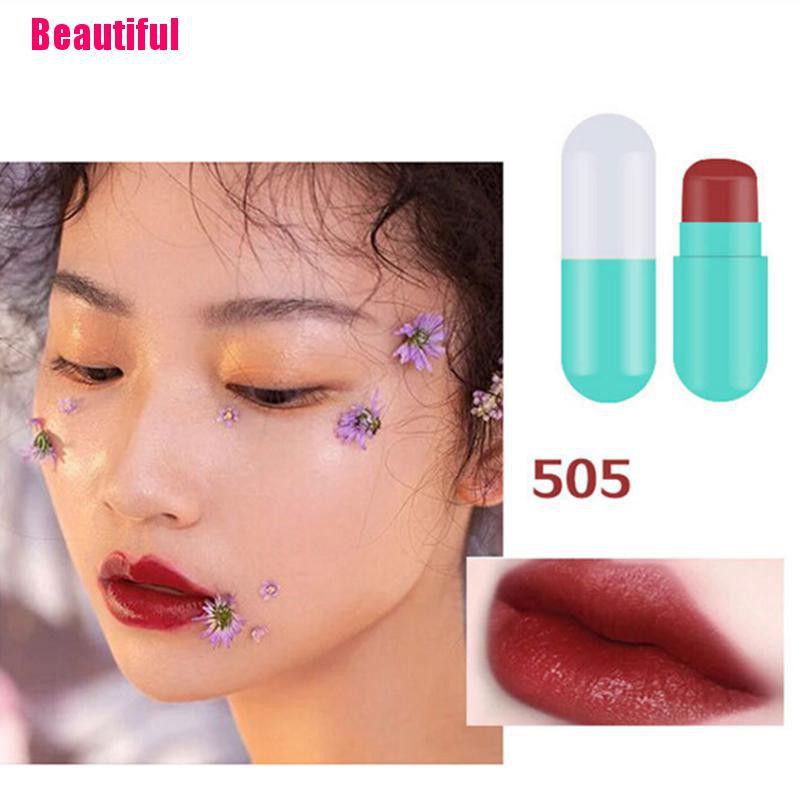 VN (Hàng Mới Về) Set 5 Son Môi Thiết Kế Hình Viên Thuốc Nhỏ Nhắn Chống Thấm Nước Chống Dính Dưỡng Ẩm | BigBuy360 - bigbuy360.vn