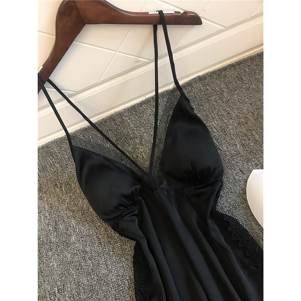 Váy Ngủ Lụa 2 Dây Phong Cách Cực Quyến Rũ - Đầm Ngủ Lụa Cao Cấp Siêu Mềm Mỏng Có Lót Ngực Tháo Rời VN008 [BINO] | BigBuy360 - bigbuy360.vn